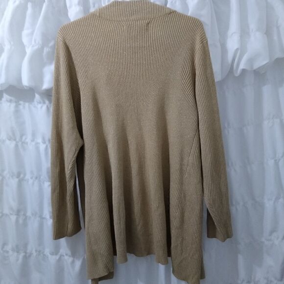 Avenue 18/20 Gold sparkling sweater, open shrug - Picture 7 of 8